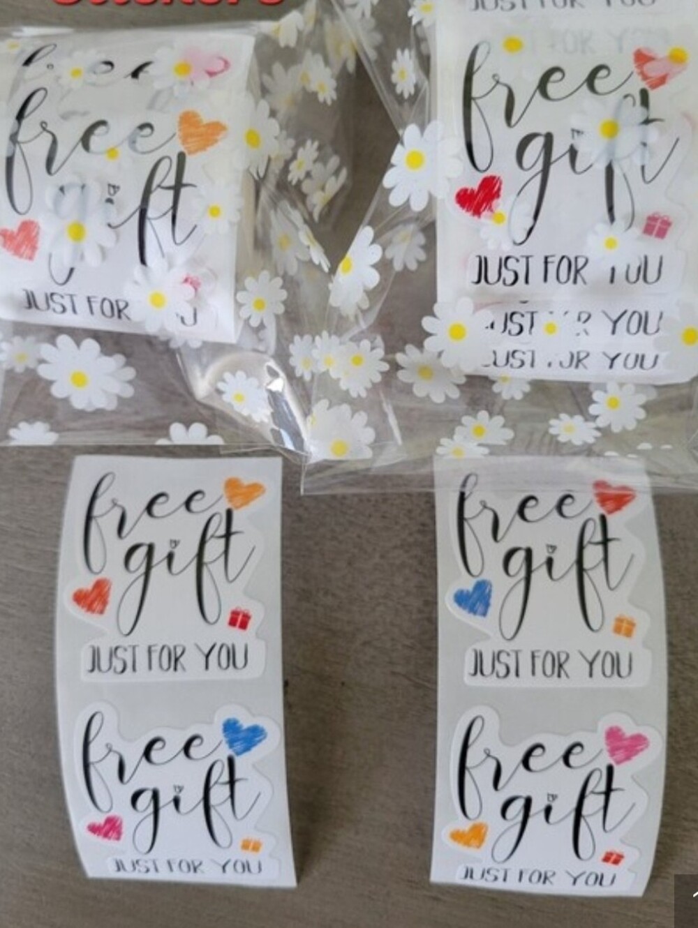 🌟 BUY IT NOW Free Gift Stickers Roll of 100